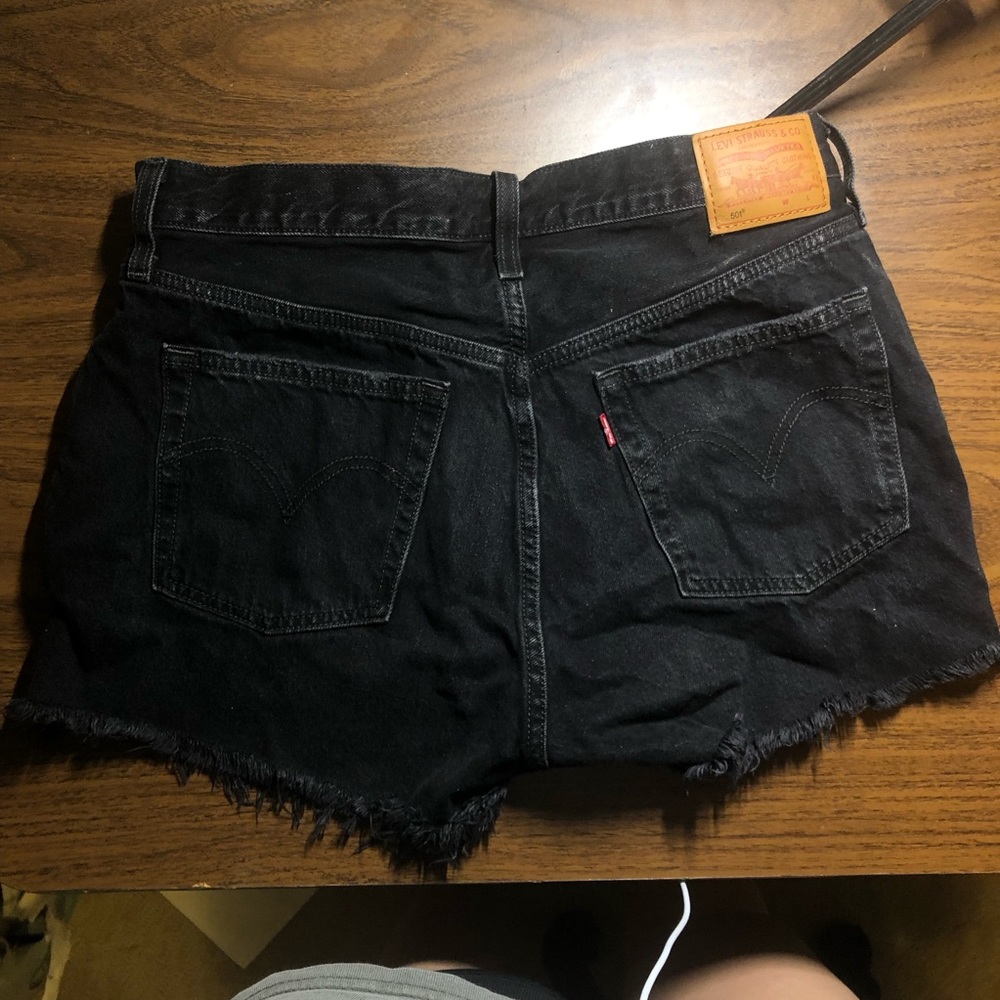 Levi’s 501 black shorts